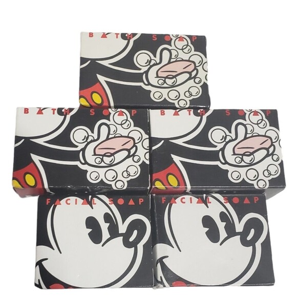 Walt Disney Resorts Soap Five Mickey Mouse Vintage Facial and Bath Soaps Boxed - Picture 1 of 7
